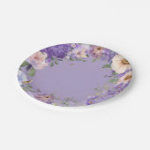 紫色のヴィオレットハンド色彩の鮮やか紙プレート ペーパープレート (アングル)