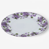 紫色のヴィオレットハンド色彩の鮮やか紙プレート ペーパープレート (アングル)