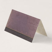 紫色のヴィンテージの本の座席表 名刺 (正面)