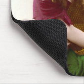 紫色のヴィンテージジプシーGalの色によって染められる写真 マウスパッド (コーナー)