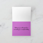 紫色の七面鳥Divaカード シーズンカード (内部)