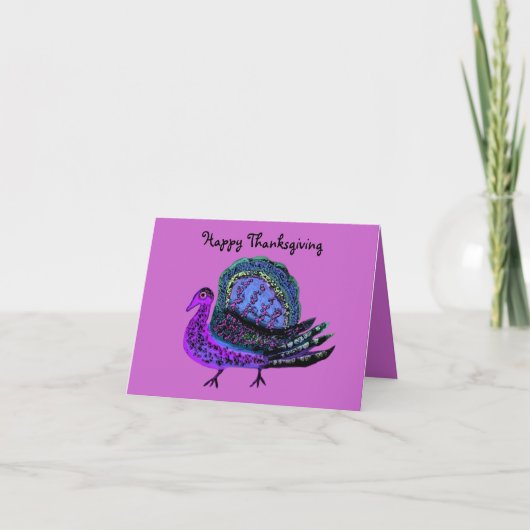 紫色の七面鳥Divaカード シーズンカード (正面)