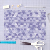 紫色の三角形パターンの濃淡 薄葉紙 (クラフト)