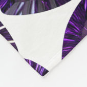 紫色の三角形パターン フリースブランケット (角)