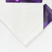 紫色の三角形パターン フリースブランケット (角)