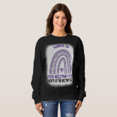 紫色の上の軍隊子供のための軍隊の月 スウェットシャツ (正面フル)