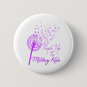 紫色の上軍隊キッズダンデロン – 月 缶バッジ