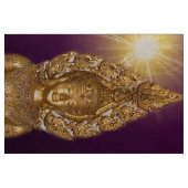 紫色の中の金色の仏陀 ファブリック (ヤード)