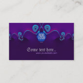 紫色の丸波名刺 名刺 (裏面)