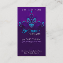 紫色の丸波名刺 名刺