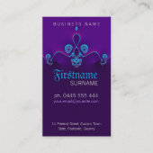 紫色の丸波名刺 名刺 (正面)