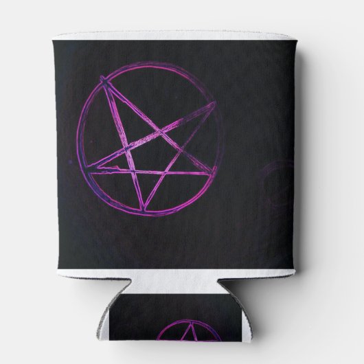 紫色の五芒星 缶クーラー (裏面)