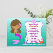 紫色の人魚のプールを囲んでのパーティ 招待状 (スタンド正面)