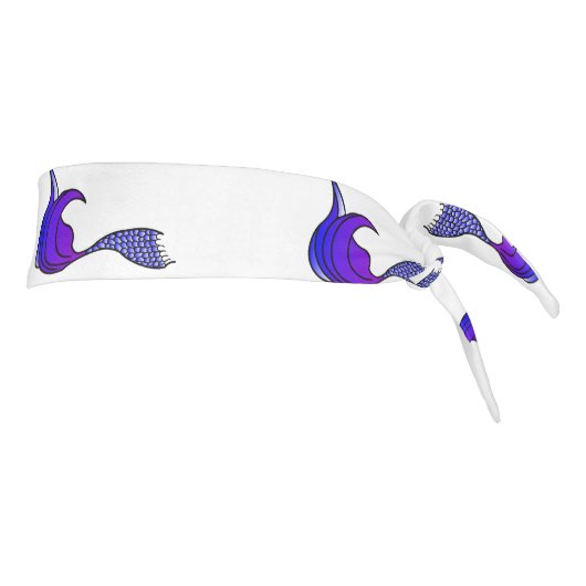 紫色の人魚の尾をヘッドバンドに タイヘッドバンド (回転90)