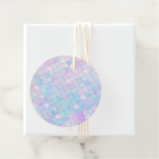 紫色の人魚の虹色のホログラフィック フェイバータグ (インサイチュ)