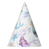 紫色の人魚の誕生日 パーティーハット (左)