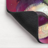 紫色の仮面舞踏会のマスク マウスパッド (コーナー)