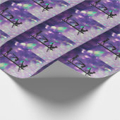 紫色の体操ギフトラッピング紙バランスビーム ラッピングペーパー (角)