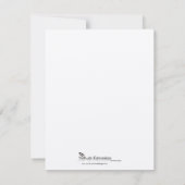 紫色の保存のあらゆる言語で日付カードを愛して下さい セーブザデート (裏面)