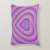 紫色の催眠ハートラブパターン アクセントクッション (正面(垂直))