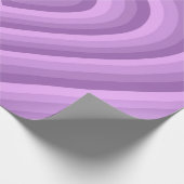紫色の催眠ハートラブパターン ラッピングペーパー (角)