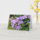 紫色の優美 カード (黄色い花)