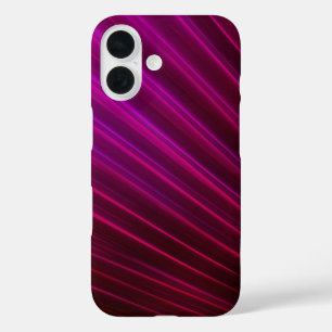 紫色の光ファイバーファンデザイン iPhone 16ケース