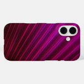 紫色の光ファイバーファンデザイン Case-Mate iPhoneケース (裏面 (横))