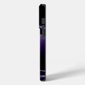 紫色の光沢のある金属ブラシ仕上げアルミニウム外観ケース – M Case-Mate iPhoneケース (裏面 / 左)