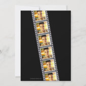 紫色の入場のチケットの映画パーティープログラム 招待状 (裏面)