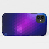 紫色の六角シームレスグラフィック Case-Mate iPhoneケース (裏面(横))