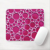 紫色の円のデザイン マウスパッド (マウス)