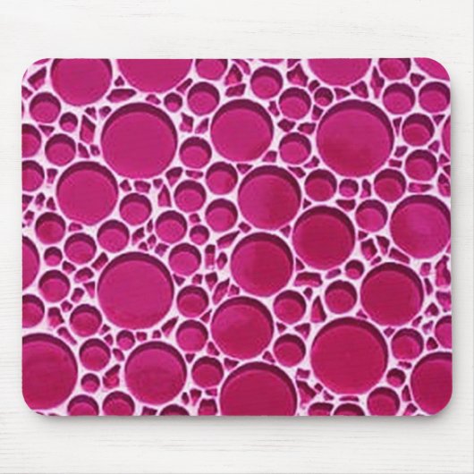 紫色の円のデザイン マウスパッド (正面)