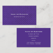 紫色の円のパターン 名刺 (正面/裏面)