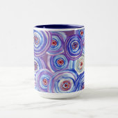 紫色の円コンボのマグカップ マグカップ (中央)