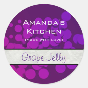紫色の円抽象芸術背景ゼリー ラウンドシール