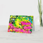 紫色の円錐花序()  案内状 (正面)