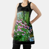 紫色の円錐飾り付きガーデンストリームデジタル エプロン (インサイチュ)