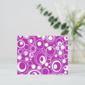 紫色の円 ポストカード (スタンド正面)