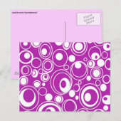 紫色の円 ポストカード (正面/裏面)