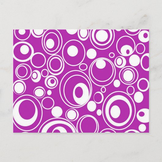 紫色の円 ポストカード (正面)