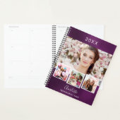 紫色の写真コラージュアポイントメント2025 プランナー手帳 (ディスプレー)