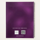 紫色の写真コラージュアポイントメント2025 プランナー手帳 (裏面)