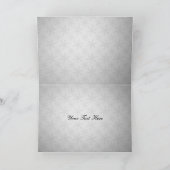 紫色の冬の結婚式 サンキューカード (内部)