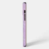 紫色の凍てつく風 iPhoneケース (左側面)