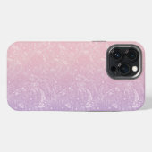 紫色の凍てつく風 iPhoneケース (裏面横)
