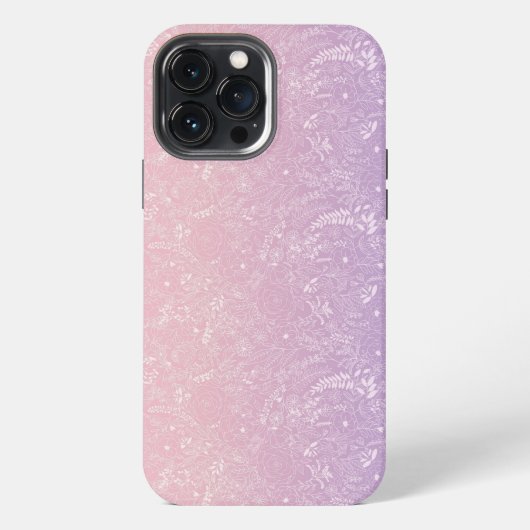 紫色の凍てつく風 iPhoneケース (裏面)