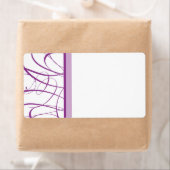 紫色の出荷ラベル ラベル (インサイチュ)