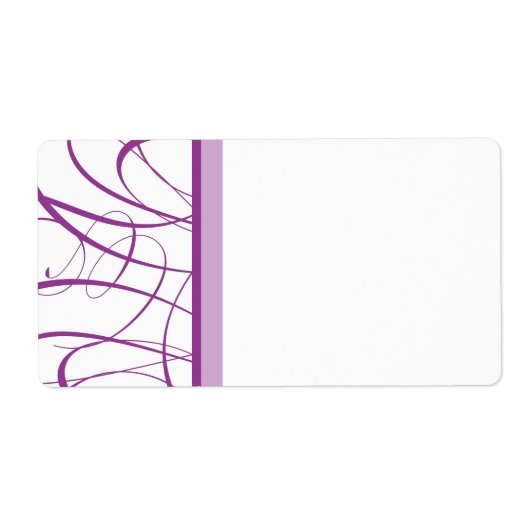 紫色の出荷ラベル ラベル (正面)