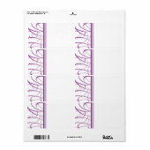 紫色の出荷ラベル ラベル (フルシート)